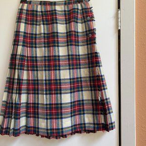 Vintage Tartan Wool "Outlander" Style Wrap Skirt sz. small